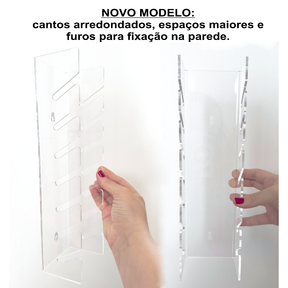 Suporte Organizador Para Até Sete Bonés Porta Boné Chapéu - Acrílico 3mm